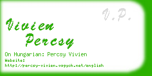 vivien percsy business card